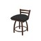 Holland Bar Stool Co 18" Low Back Swivel Vanity Stool, Bronze Finish, Graph Coal Seat 41118BZ018 - alternate 1